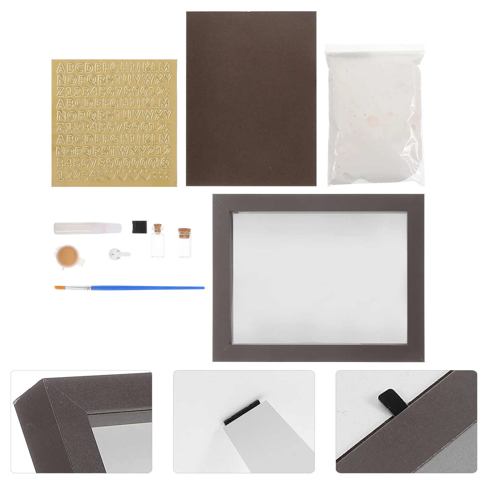 

Baby Handprint and Footprint Keepsake Kit 0-6 Months Soft Clay Nursery Frame for Newborn Memory Art Craft Ideal