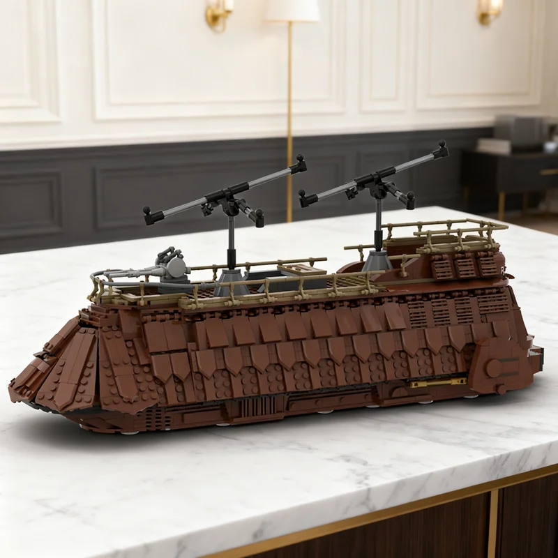 

1774pcs MOC Jabba S Sail Barge Star Battle Model Building Blocks Toy Gift Creative Display Collectible Desk Premium Adult Kids