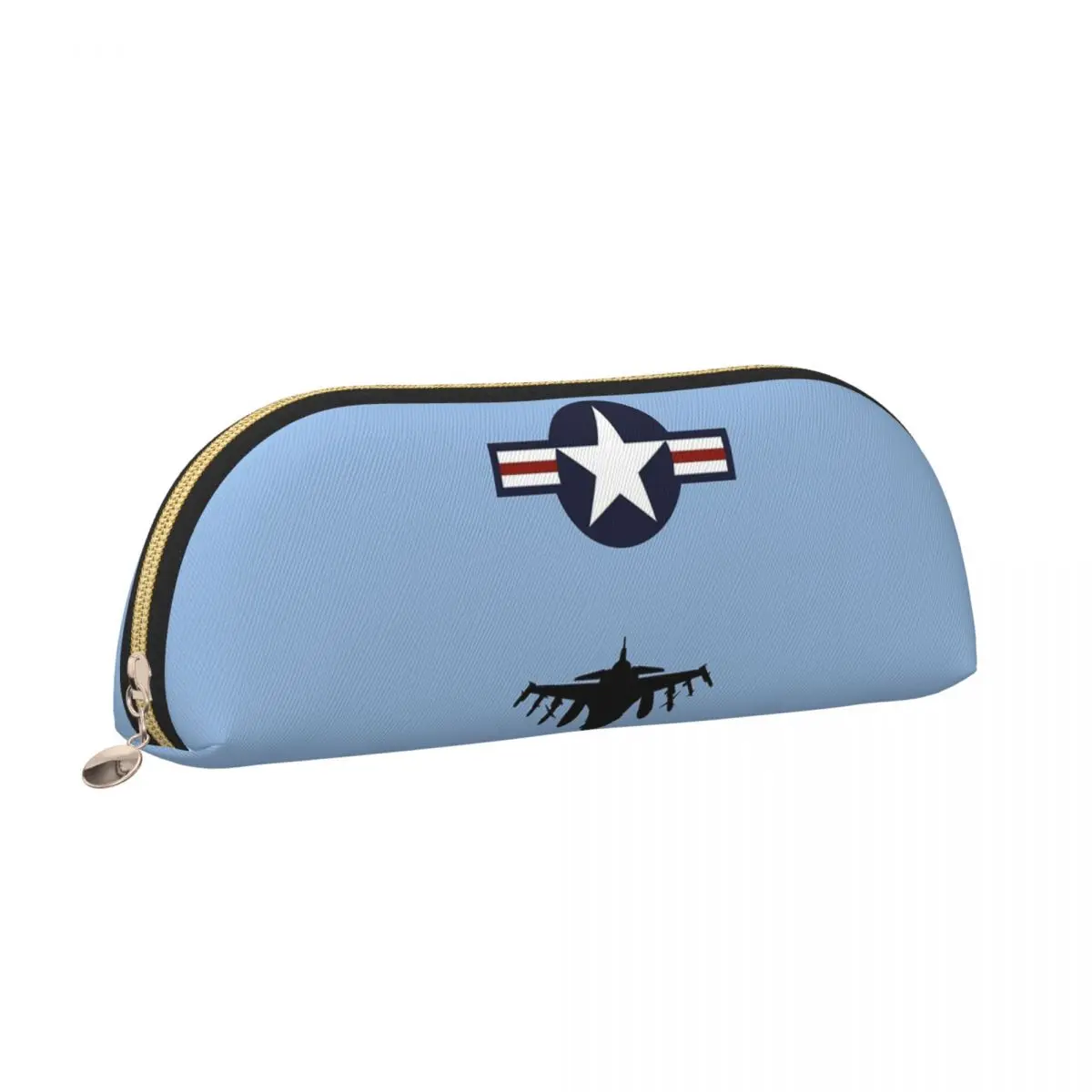 القوات الجوية الأمريكية العسكرية F16 تصميم الطائرات مقلمة الحقيبة قلم رصاص تخزين لوازم مكتبية سعة كبيرة صندوق القلم حقيبة أقلام رصاص