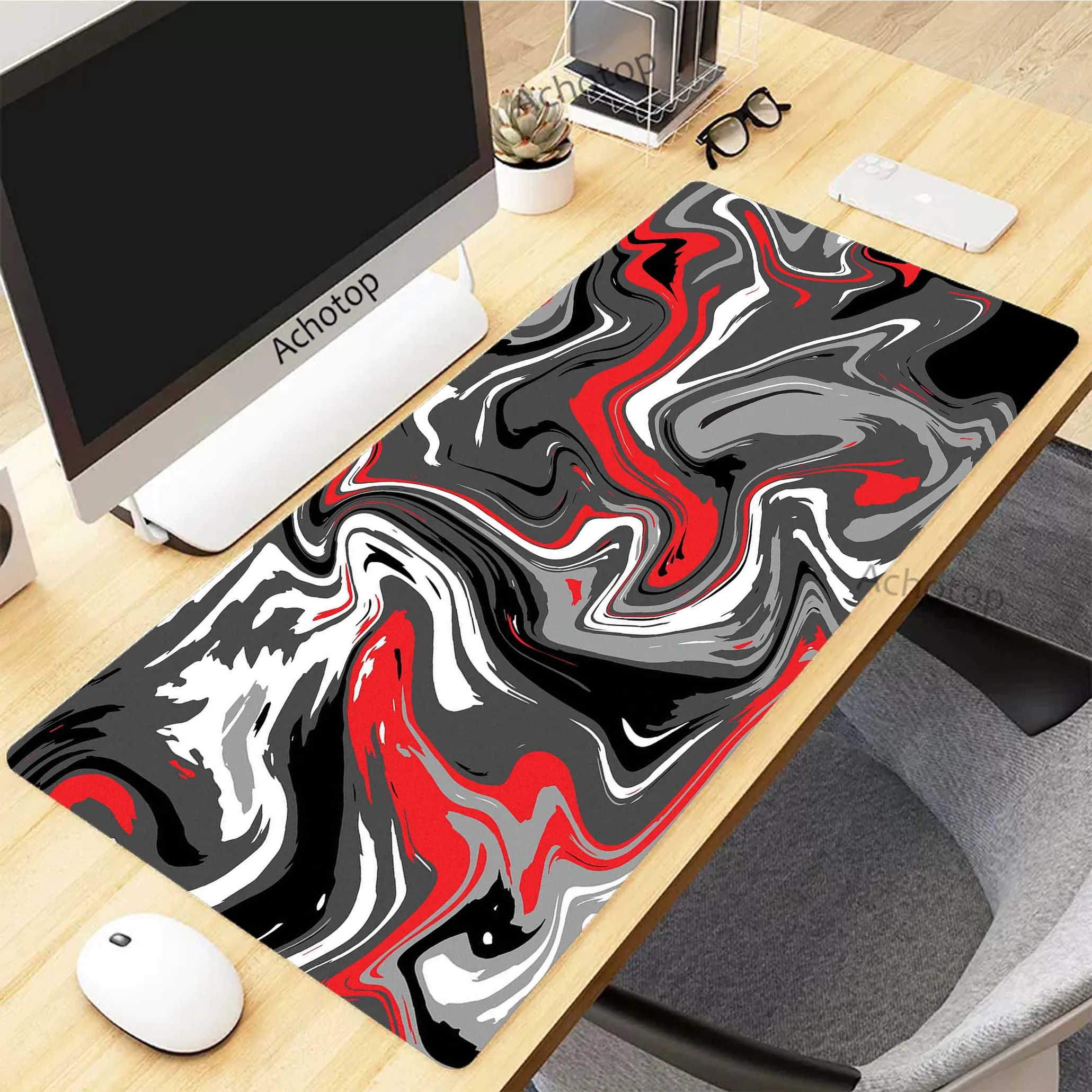 

Strata Liquid Gamer Mousepad Large Gaming Mouse Pad Computer Keyboard Pads Locking Edge Mouse Mat XXXL Rubber Anti-slip Desk Mat