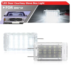 For Benz W126 C126 1979-1991 OEM Upgraded White LED Door Courtesy/Glove Box Light Replacement Car Interior Puddle Welcome Lamps