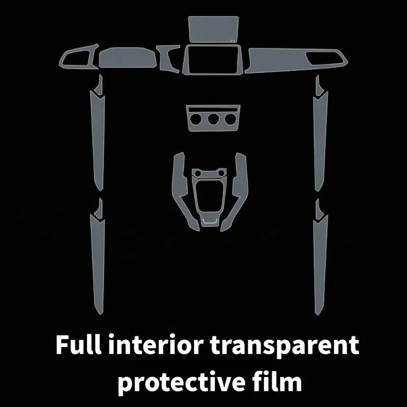 For 2026 models Volkswagen T-ROC dedicated navigation center console interior transparent protective film