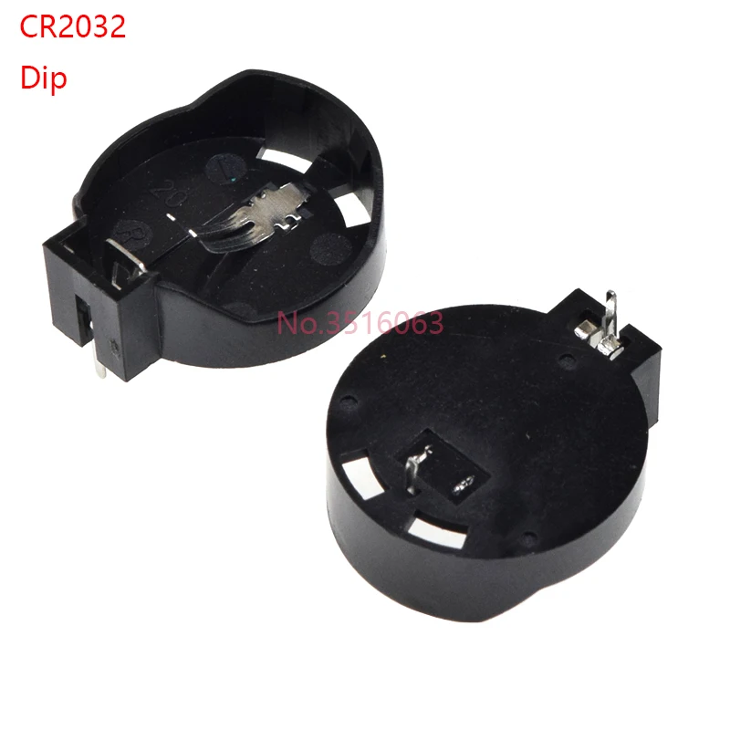 5/10Pcs CR1220/CR2032/2025 Lir Round Button Coin Cell Battery Socket Holder Case Cover Smd/Dip ON/OFF Switch 3V 6V Storage Box