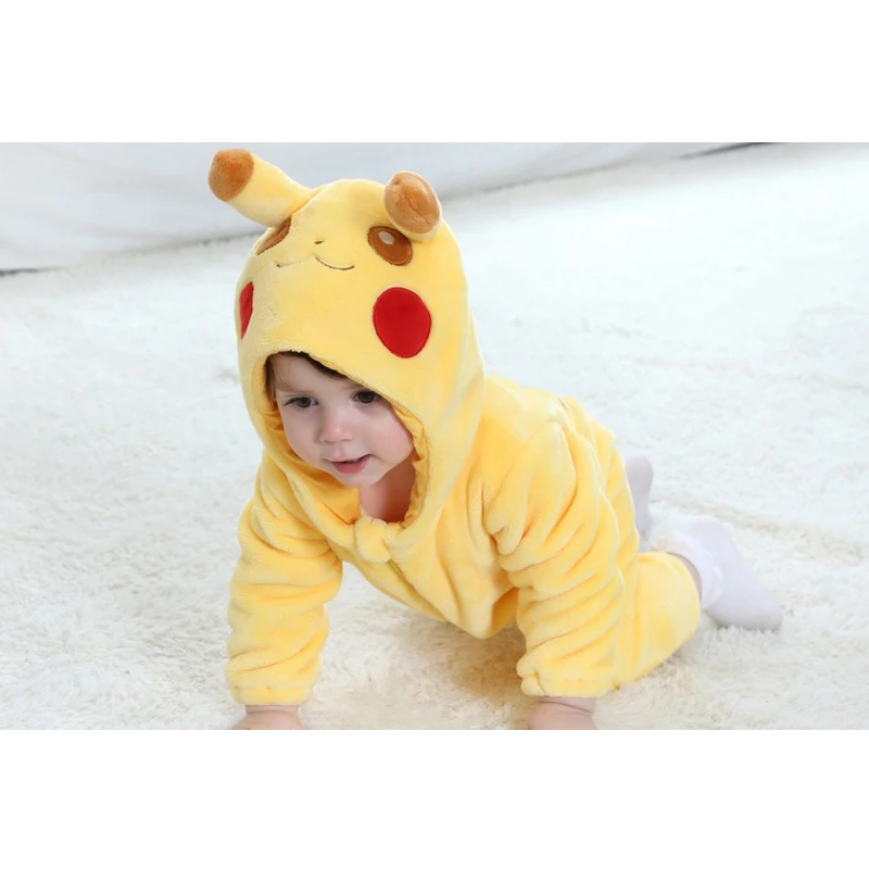 Onesie For Baby Cosplay Costume POkemon Full Body Pijama Christmas Pajamas Anime One-Piece Kigurumi Snorlax Infant Clothes