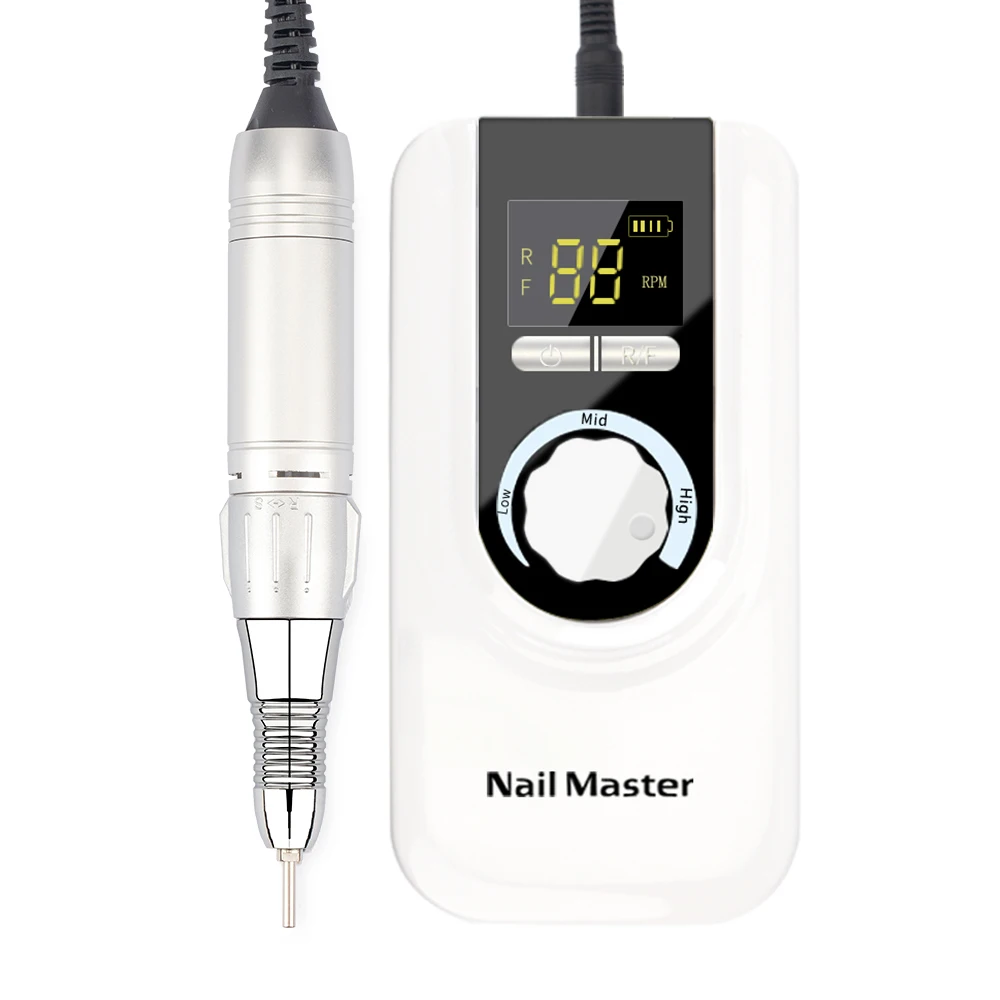 

Portable 35000 rpm Rechargeable Electric Nail Grinder Nail Tool Nail Polisher US803