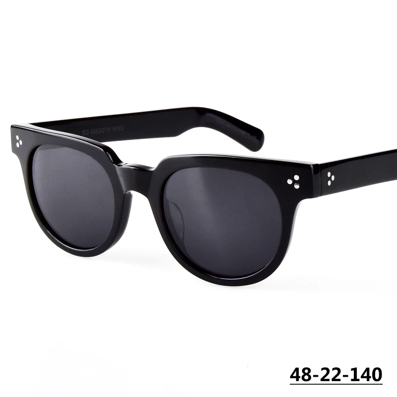 

Vintage Round Polarized Sunglasses Mens Brand Design Thick Acetate Sun Glasses Women Gradient Color Eyewear Driving Eyeglasses