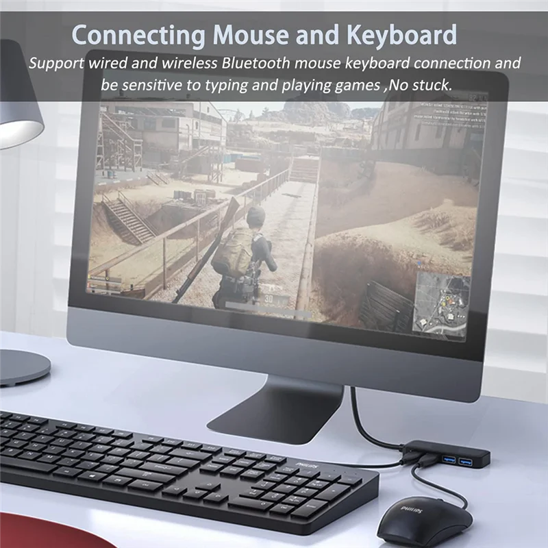 كمبيوتر محمول موزع USB ، 4 منافذ محور ، محور USB لمركز ، محرك أقراص فلاش ، محرك أقراص صلبة ، وحدة تحكم ، طابعة ، كاميرا ، لوحة مفاتيح