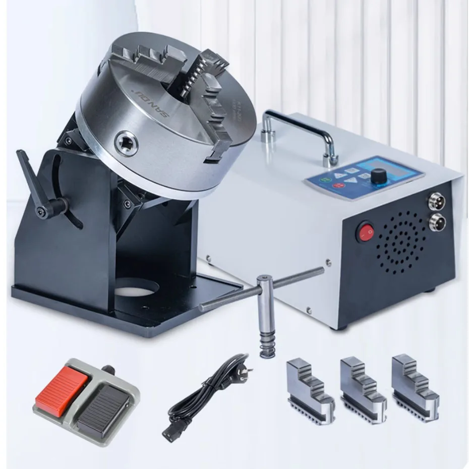 CNC positioner argon arc welding laser welding marking machine turntable rust removal detection rotating fixture
