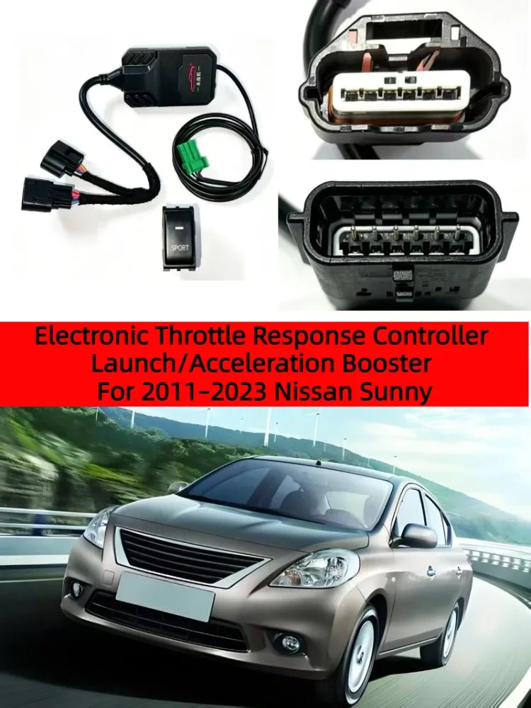 Contrôleur électronique de papillon des gaz, amplificateur d'accélération pour Nissan Sunny (N17) 11–23, résout le retard d'accélération au démarrage