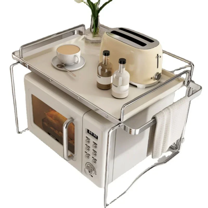 

%a White Storage Organizer Multi-layer Utensils For Kitchen Split Design Shelf