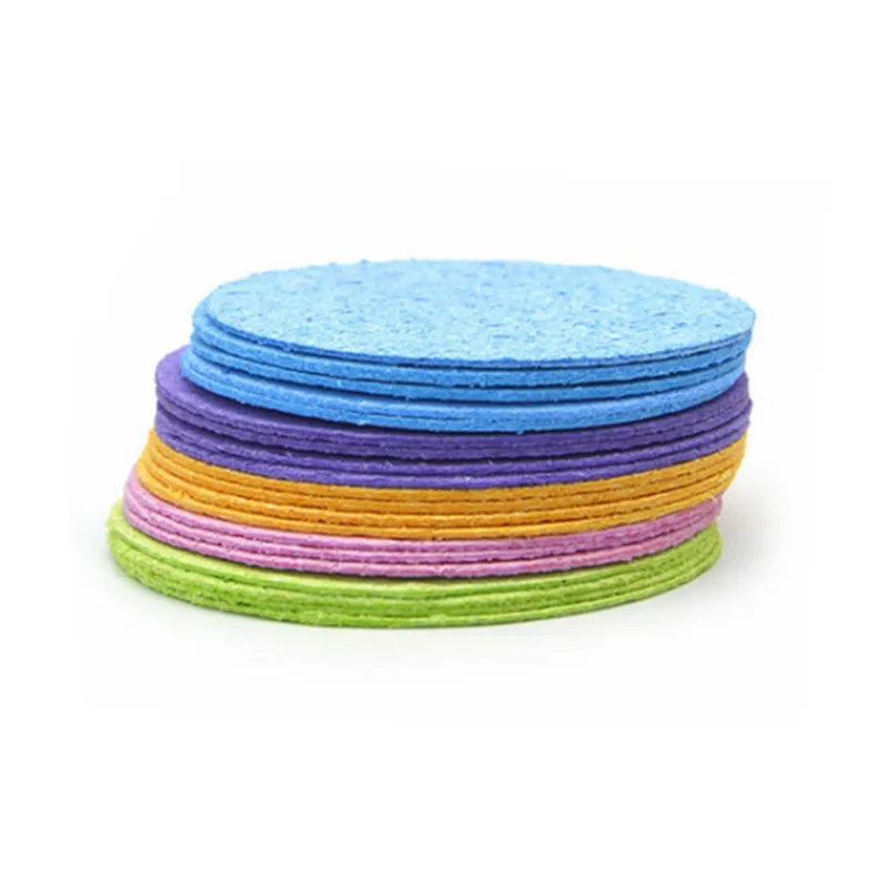 10 قطعة ضغط غسل الوجه نفخة لب الخشب الطبيعي الإسفنج غسل الوجه نفخة رغوة الوجه نفخة التجميل نفخة الوجه التطهير الإسفنج #4