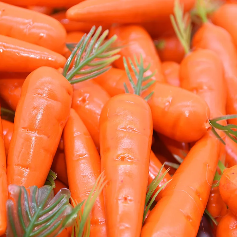 10-100Pcs Artificial Foam Carrot Easter Decoration Simulation Mini Carrots Fake Vegetables For Easter Birthday Party Home Decor