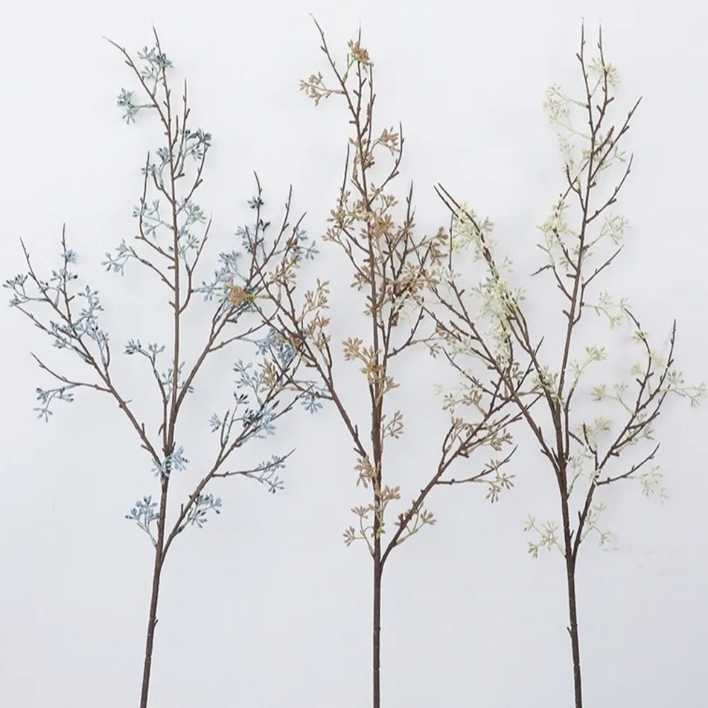 Handmade Artificial Eucalyptus Berries Plastic Green Plants Simulation Eucalyptus Tree Floral Arrangement Real Touch