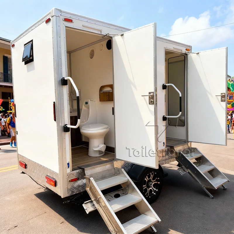 Usa Uk Standard Trailer Luxury Toilet Travel Trailer Bathroom Stainless Steel Restroom Trailers Portable Toilet for Outdoor