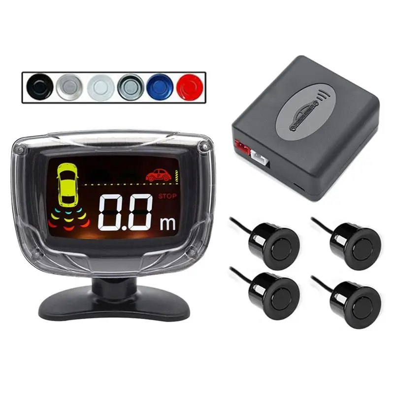 

Wireless Parking Sensor Kit 65DB Buzzer Alert Reverse Parking Monitoring Detector System-A99D