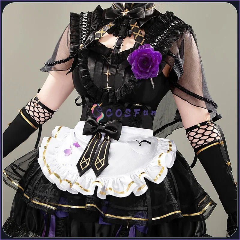 

Hoshikawa Sara, костюм для косплея VTuber, готическое платье Лолиты, карнавальный наряд на Хэллоуин для женщин, COSFun