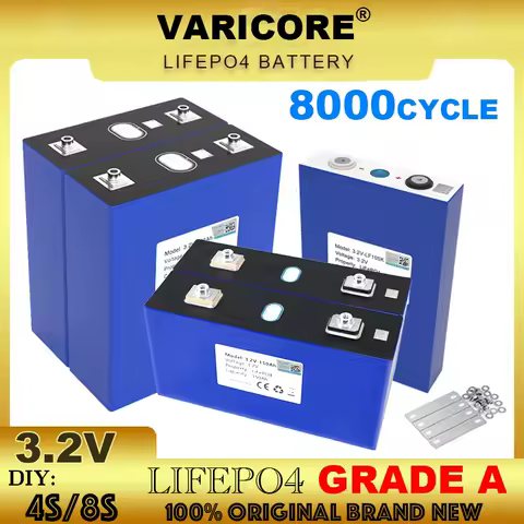 VariCore 3.2V LiFePO4 Battery 340ah 320AH 310ah 200ah 150ah 105ah 90ah DIY 12v 24V Automotive Solar Energy Storage batteries