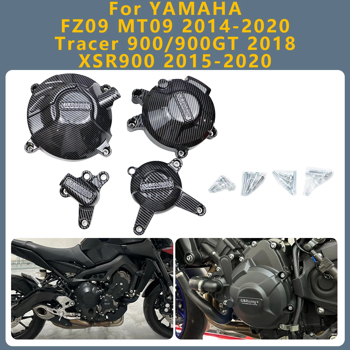 

Engine Cover Alternator Clutch Protection Cover For YAMAHA FZ09 MT09 FZ MT 09 2014-2020 Tracer 900 900GT 2018 XSR 900 2015-2020