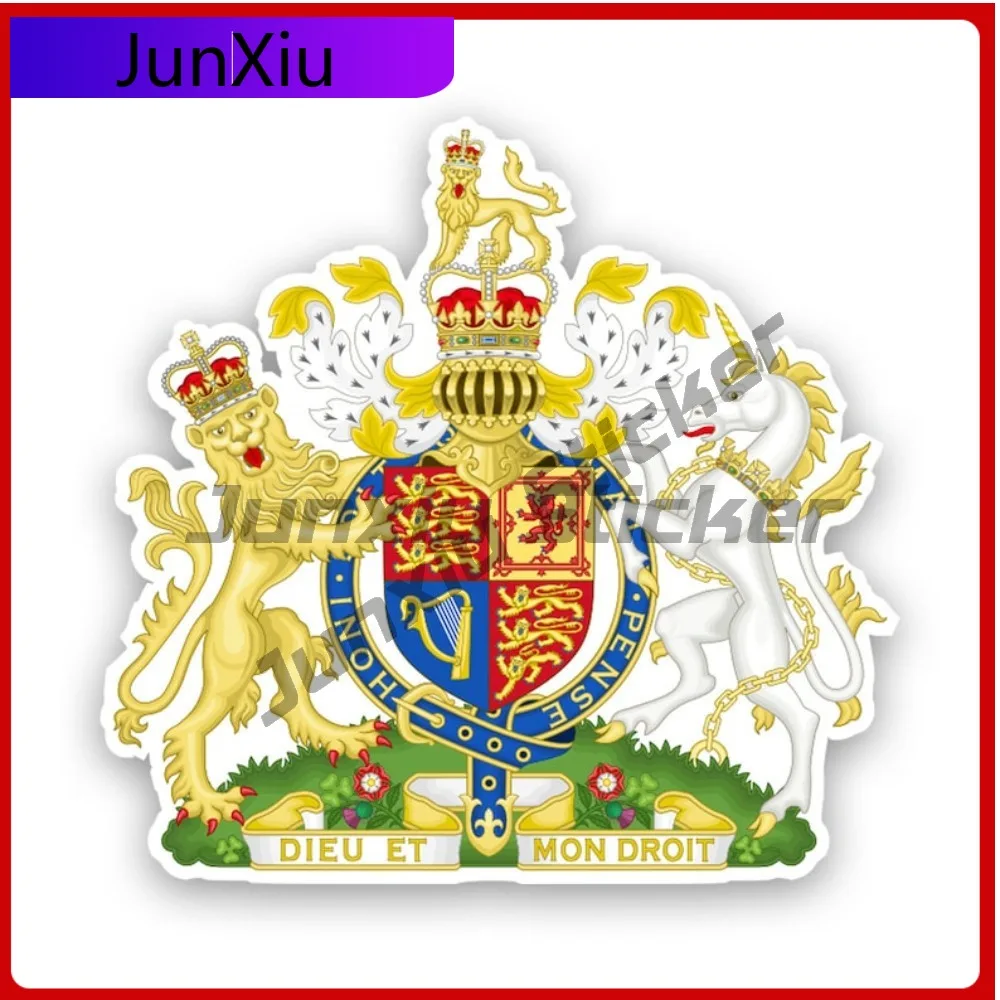 

Trendy British Royal Coat Of Arms Sticker Decal American Made Uv Protected United Kingdom Flag Gbr Gb Coa Decal Outdoor
