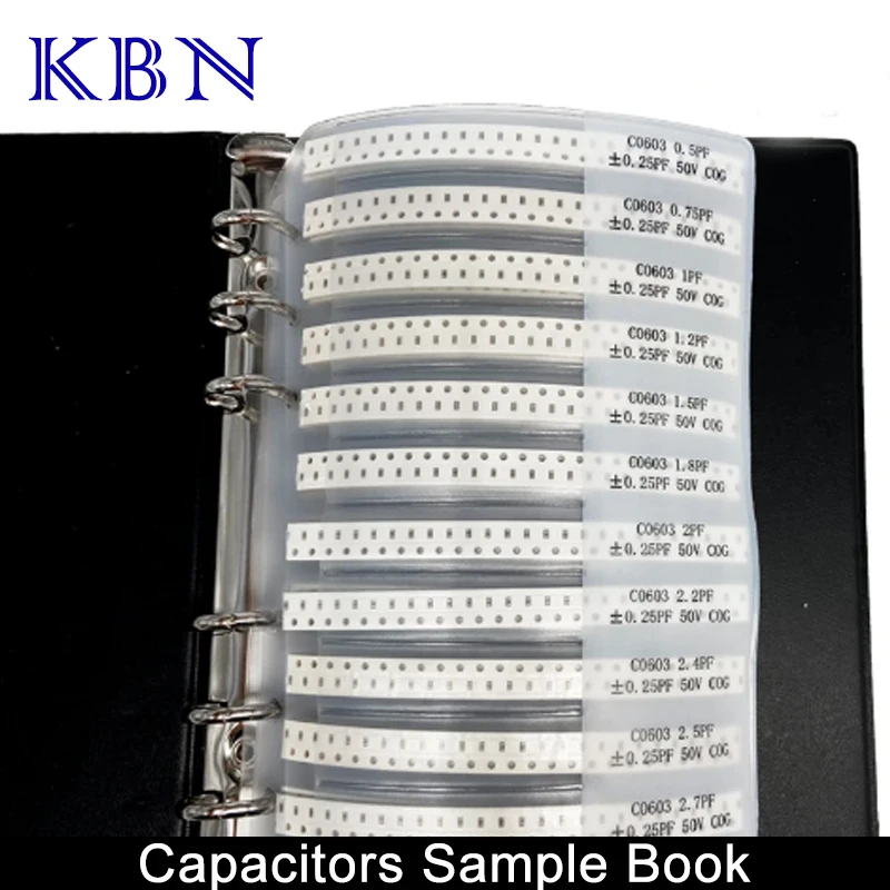 Imagem -03 - Smd Capacitor Sample Book Kit Chip Variedade Pack 0201 0402 0603 0805 1206 80 90 92 Valores 25 50 Pcs