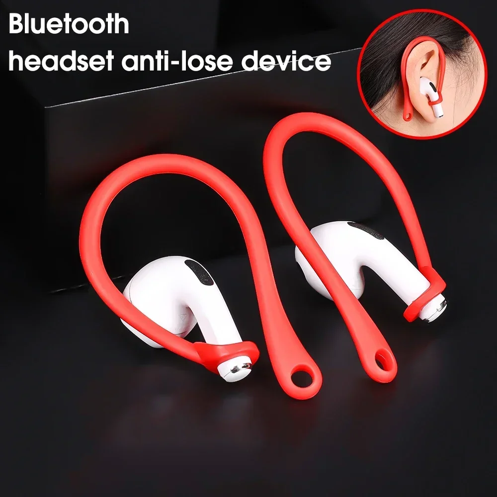 6-1Pairs Anti-loss Bluetooth Earhook Earphone Holder For Apple AirPods 2 3 Pro Silicone Sport Earbuds Anti Falling Off Ear Clip image 4