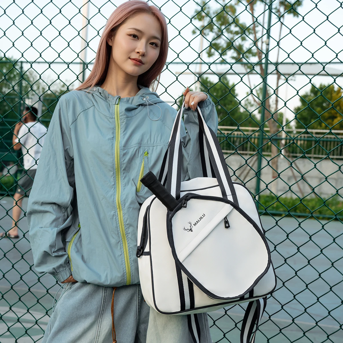Pickleball Paddle Bag Case Protable Equipment Men Women Fitness Gym Outdoor Sports Multi Storage Bag Crossbody Backpack