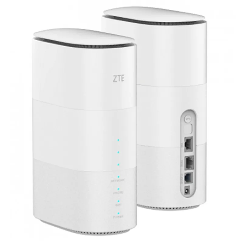 ZTE 5G CPE MC801A1 Sub6G Indoor CPE SDX55+QCA6391 Wi-Fi6 technology 2*2 MIMO,AZ1800 NSA&SA 5G CPE