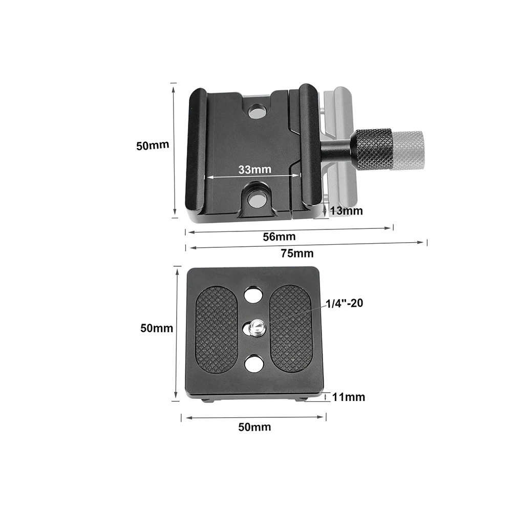 Kimrigarca نمط الإفراج السريع المشبك ولوحة Arca من نوع متوافق ل DSLR هيكل قفصي الشكل للكاميرا/حوامل استوديو الصور الملحقات