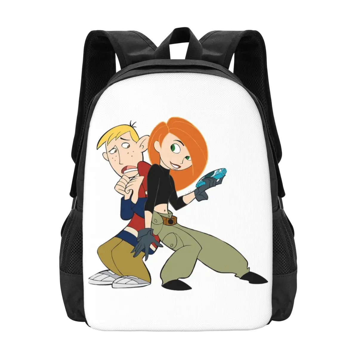 

Ron And Kim Chibi Characters Possible Design Backpack Hot Sale Daypack Children BookBag School Bag Shoulder Bags for Men Women