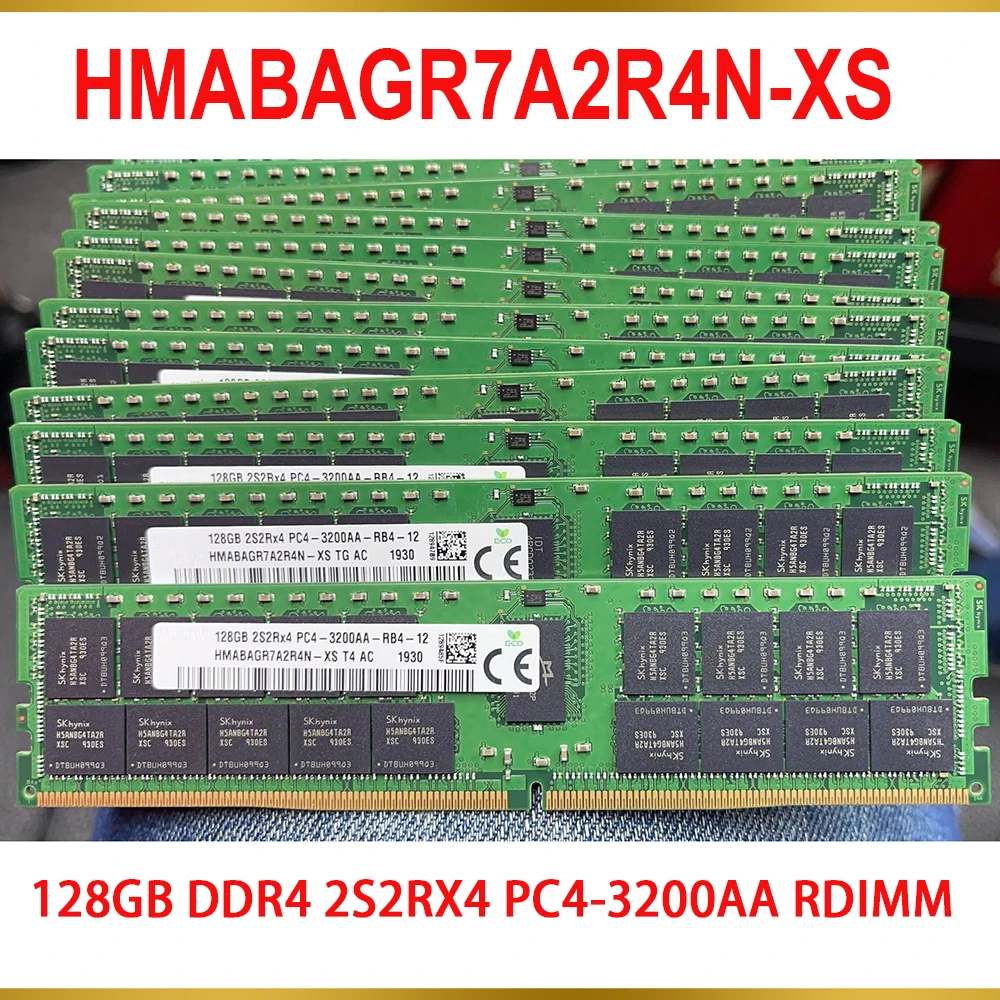 

1 Pcs For SK Hynix RAM 128G 128GB DDR4 2S2RX4 PC4-3200AA RDIMM Server Memory HMABAGR7A2R4N-XS