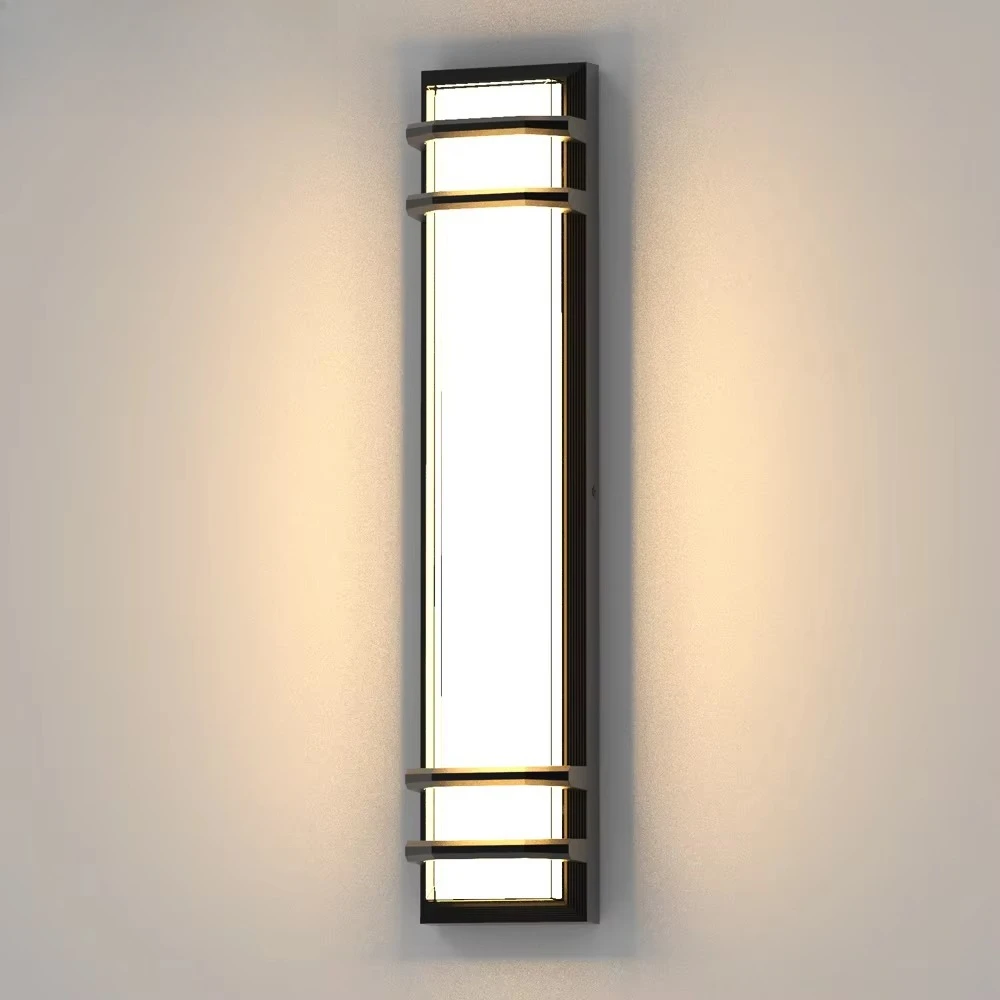 

23.62 Inch Large Outdoor Wall Lights Ip65 Waterproof 36W 3600Lm Aluminum Modern Exterior Led Porch Light for Garden Garage