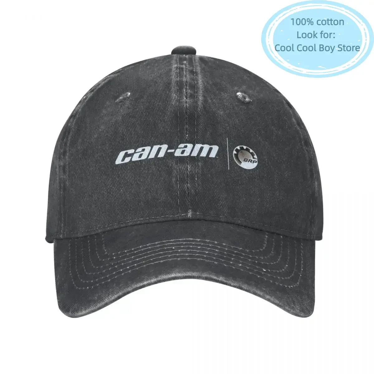 

Can-Am Men Women Baseball Caps BRP Motorcycle Distressed Denim Washed Hats Cap Fashion Outdoor Workouts Adjustable Sun Cap