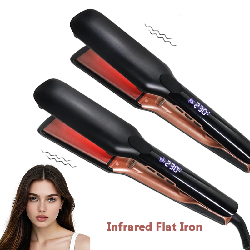

Professional Ionic Titanium Ceramic Plate Hair Straightener and Curler 2 in 1