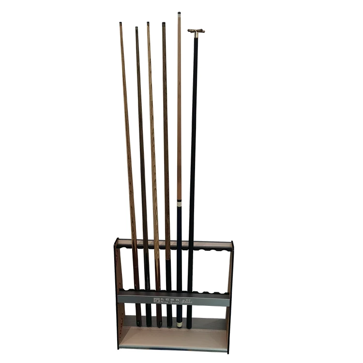 

Premium Aluminum Pool Cue Rack with Acrylic Sides and Wood Rod Box