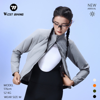 WEST BIKING Women Cycling Windbreaker Long Sleeve Ultralight Windproof Road Bike Wind Coat Outdoor Sports Jacket Bicycle Gear