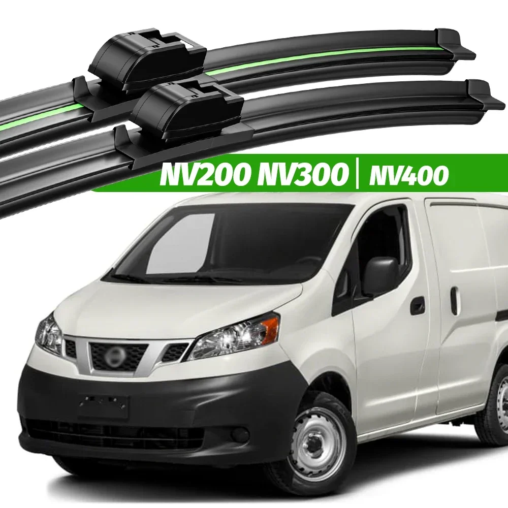 

For Nissan NV200 2009-2020 NV300 2016-2023 NV400 2010-2023 2pcs Front Windshield Wiper Blades Windscreen Window Accessories