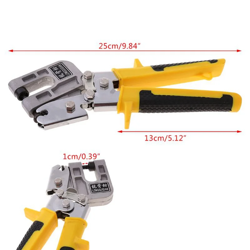 One-Handed Stud Crimping Alicatadores, Aluminum Keel Alicatadores, Usado para Fixar Metal Gadgets e Ferramentas de Decoração