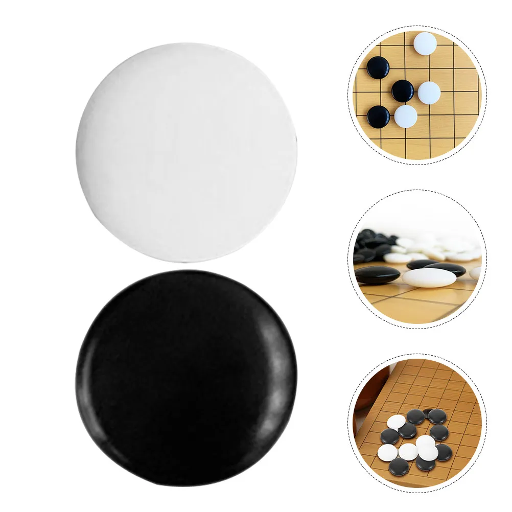 

360Pcs Go Chess Stones Compact Design Fine Polished Craftsmanship Broken Resistant for Board Game Beads School Club Play