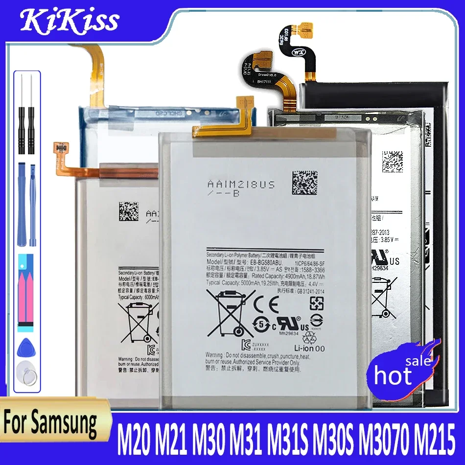 

EB-BG580ABU EB-BM207ABY EB-BM317ABY Аккумулятор для Samsung M20 M30 M205F M31S M30s SM-M3070 M3070 M21 M31 M215 Bateria