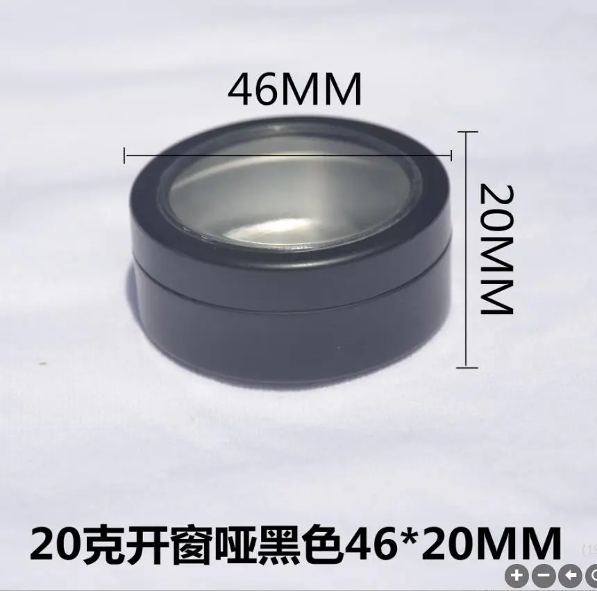 

20g aluminum jar pot tin cosmetic eye shadow container power case cream jar gel essence art nail Cosmetic Packaging