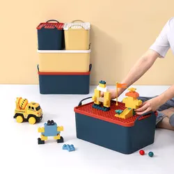 Storage Box for Lego With Lid Toy Building Block Parts Organizer Box Small Particle Classification Building Block Top Cover