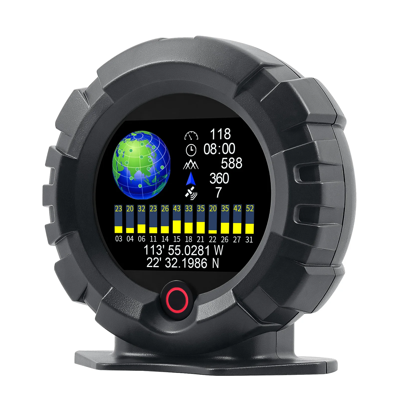 X95 Head Up Display for GPS HUD Vehicle Speed Display Inclinometer Universal Easy Install Speedometer Slope Meter MPH/KMH view 5