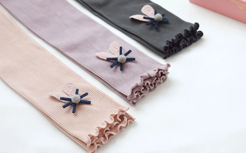 Mädchen Leggings Herbst Frühling niedliche Baumwolle elastische Taille Kinder Kinder Baby Hosen unten – Detail 4