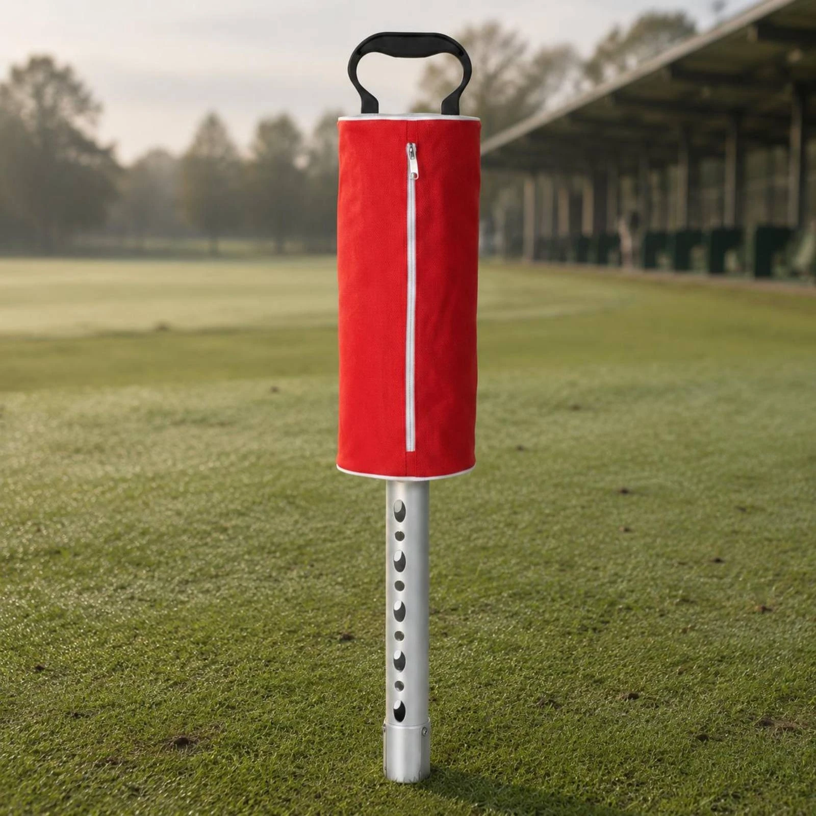 Handheld Golf Ball Retriever Carrying Handle Golf Ball Retriever Sports Gear Zippered Cylindrical - view 6