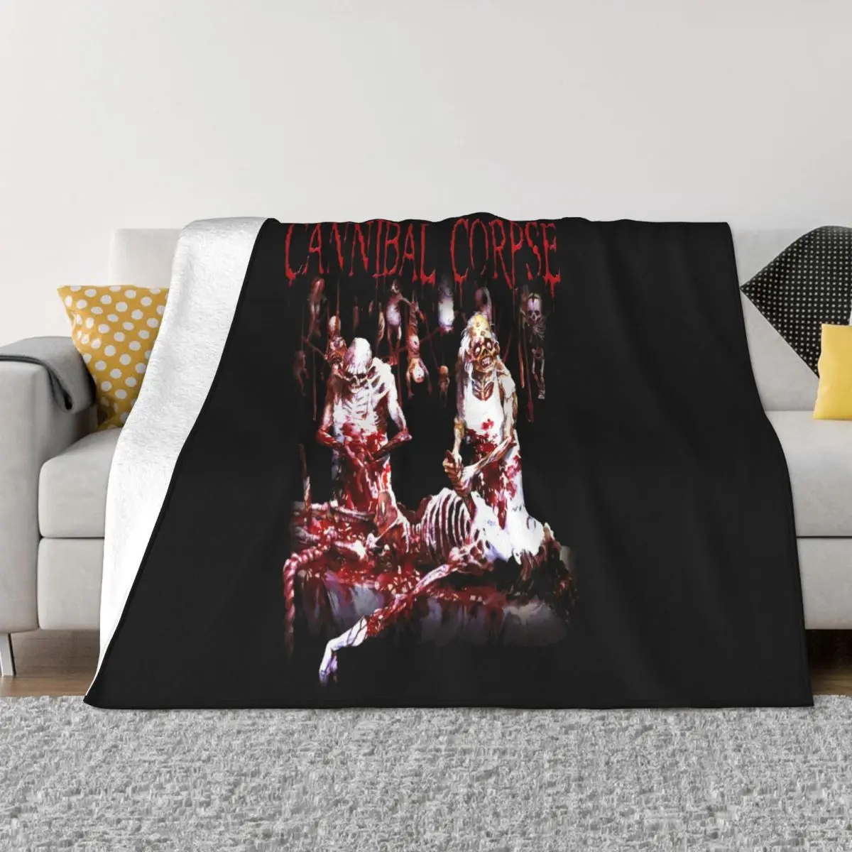 Cannibal Corpse Butchered At Birth American Metal Band Sizes S To 6Xl Winter Throw Blanket