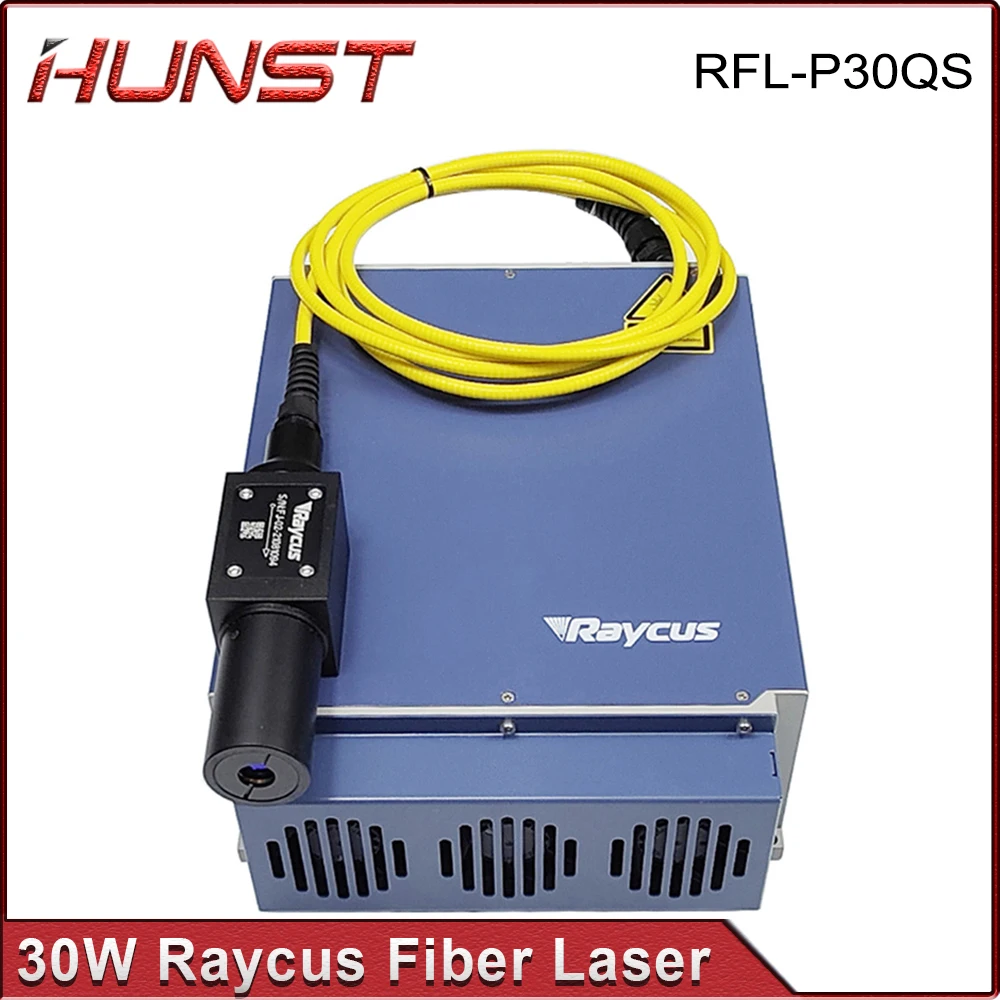 Hunst Raycus 30W Q-switched Pulse Fiber Laser Source  1064nm High Quality Module for Metal Marking and Engraving Machine