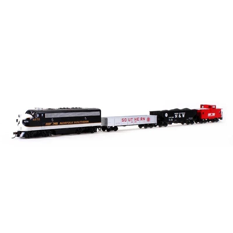 BACHMANN HO 1/87 Train Model Set 00691 American Series Simulation Train Model Set with Light Track Car Toy