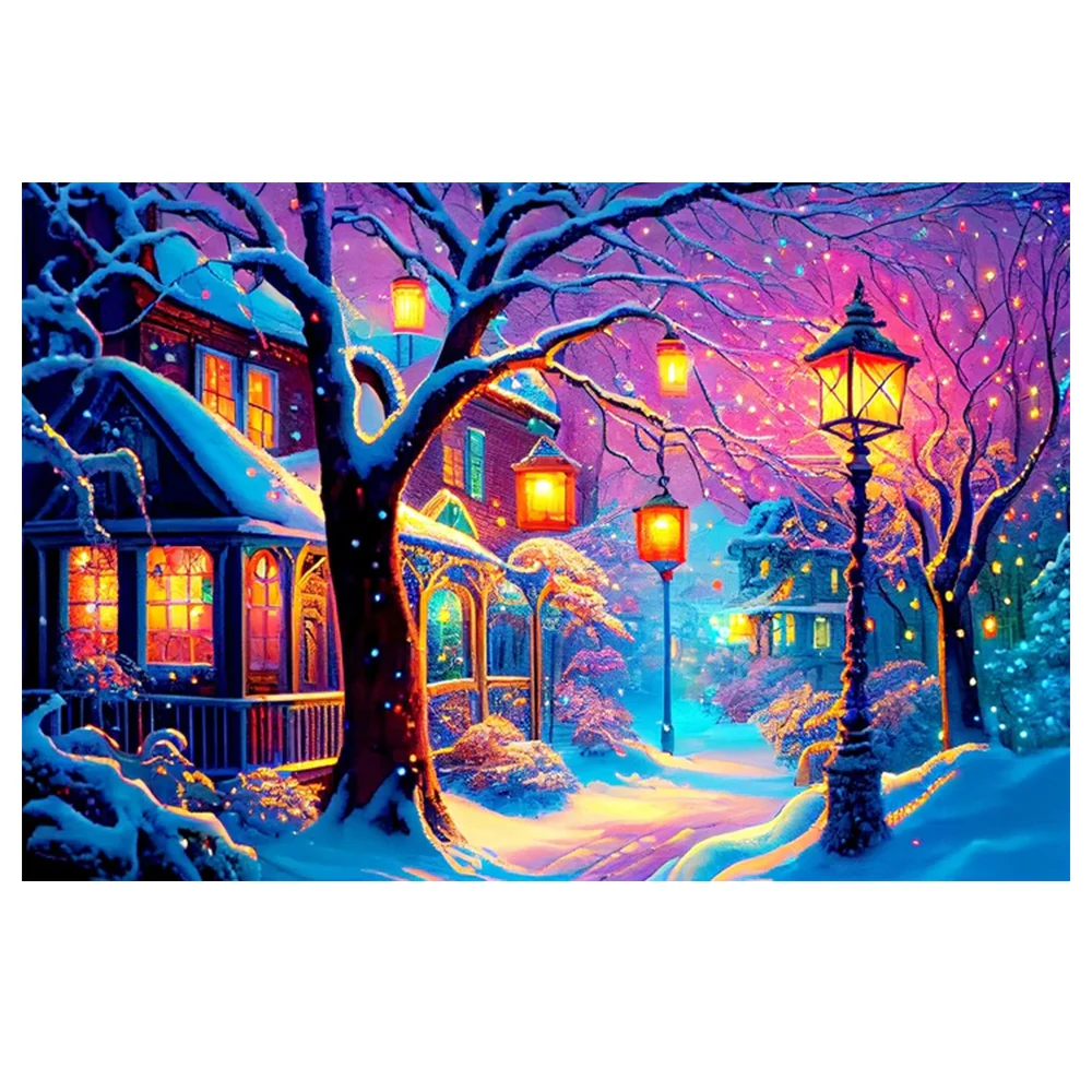 5D Hot Sale Diamond Painting New product DIY mosaic Twinkling fairy lights Cross stitch Living Room and Bedroom Decorative Gift