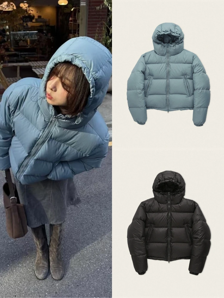 

Warm Casual ort Puffer Jaet Women's Loose Fit Bread Coat Hooded Durable Polyester Goose down Filling Chinese Brand