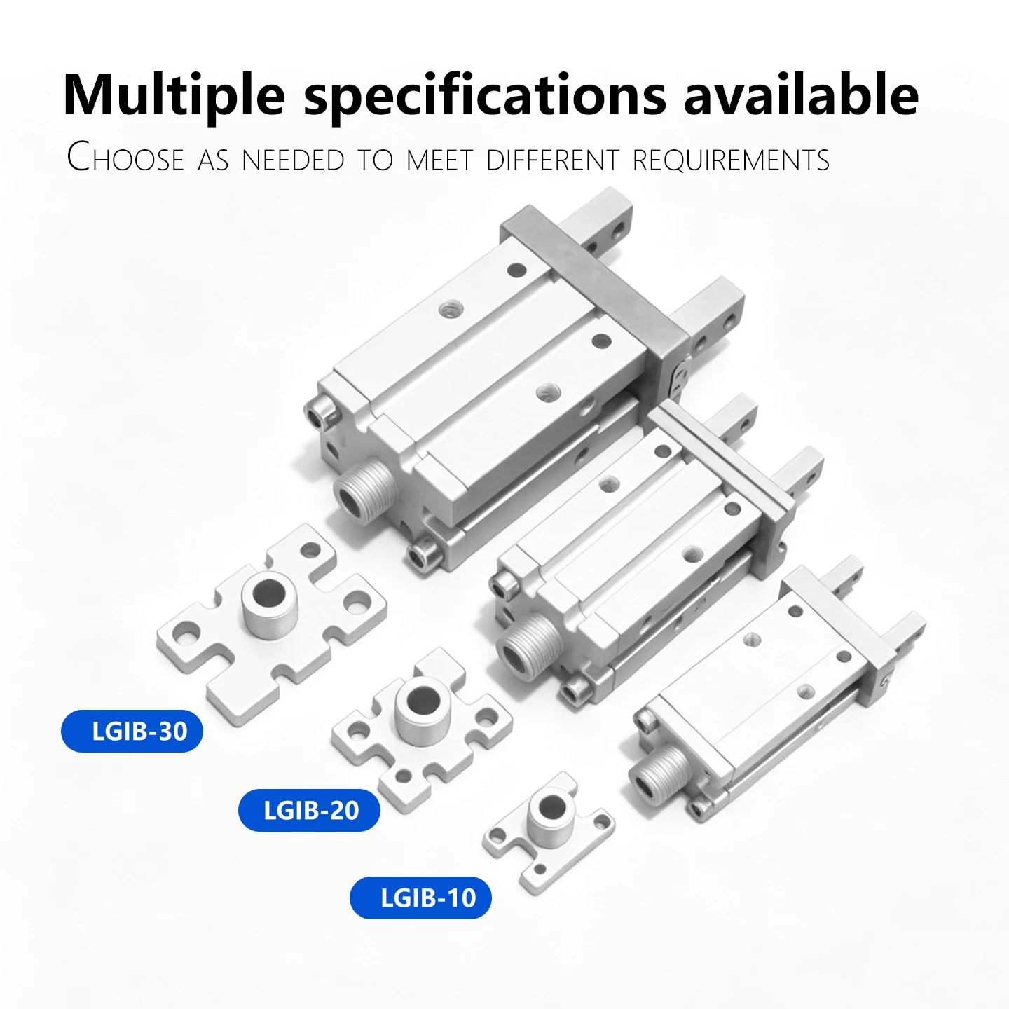 LADUNG LGIB Series Robotic Air Gripper Mounting Bracket Parallel Gripper Finger/Cylinder Heavy-duty fixed bracket Connector